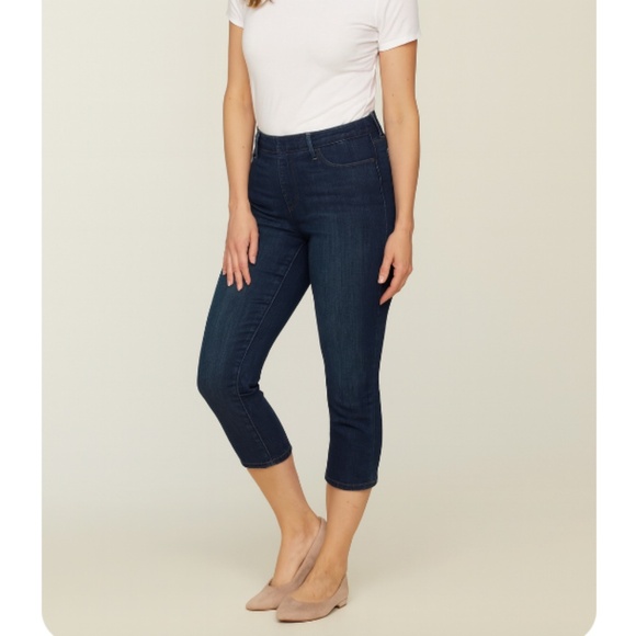 NY&CO Super Skinny Capri Jeans Size Small Infinity Stretch Denim - Picture 1 of 10